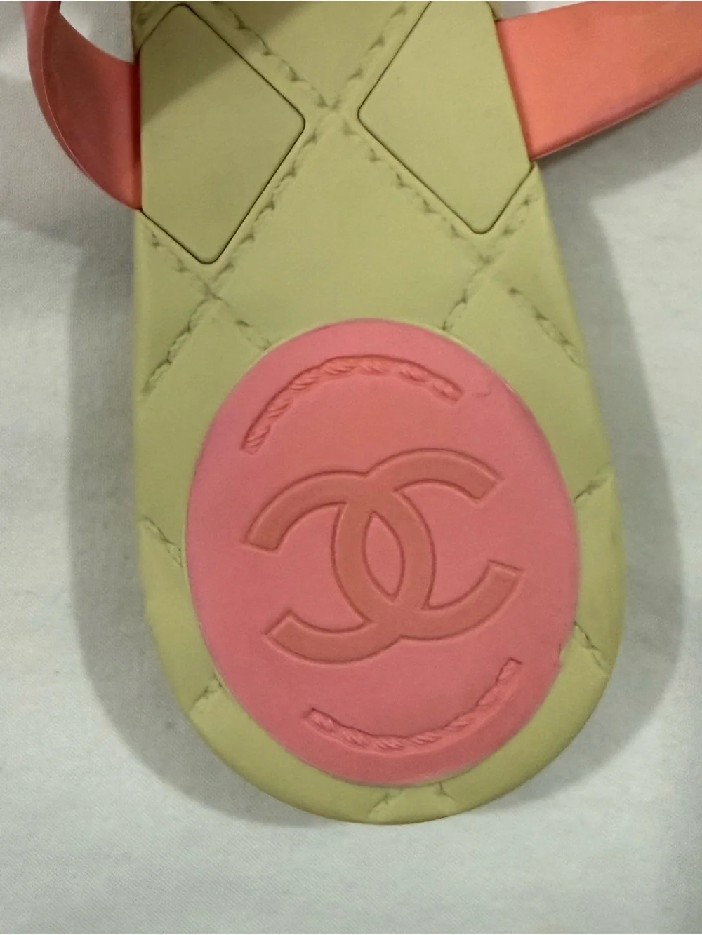 CHANEL Camellia Jelly Thong Sandals Pink EU 37 Repair / Crafts / Parts